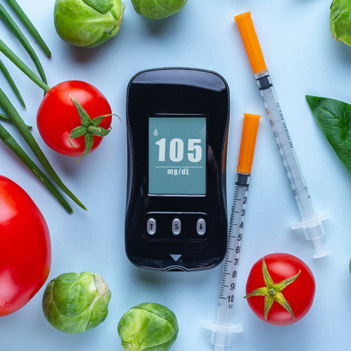 Diabetes Monitor with Healthy Foods