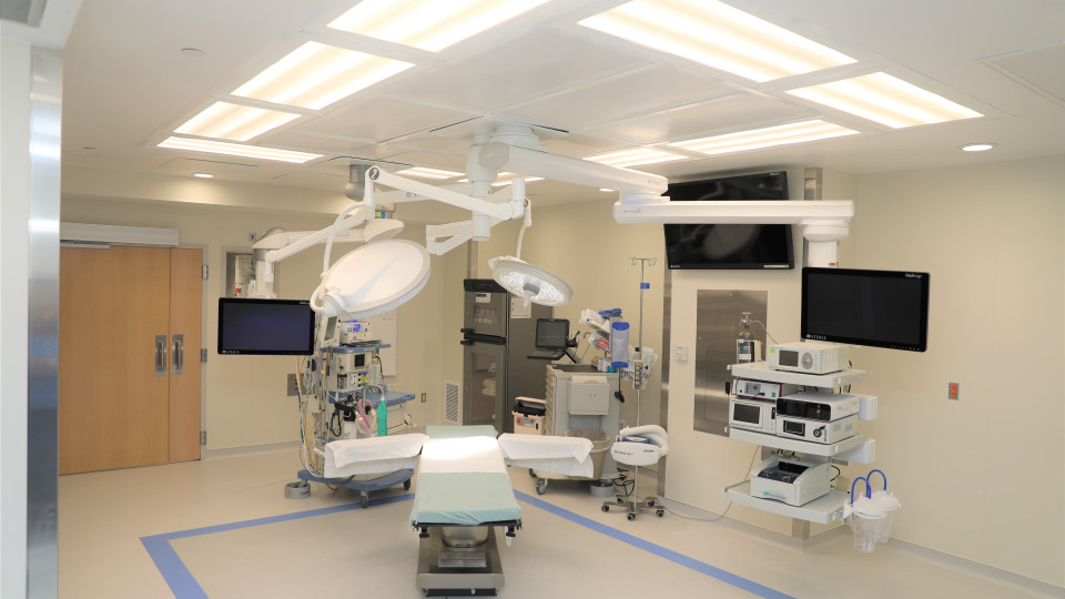 high tech surgery room