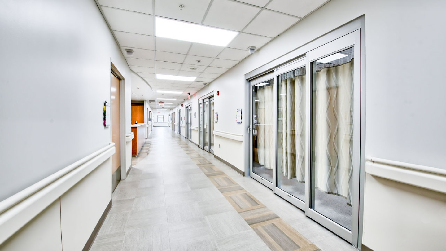 Critical care room hallway